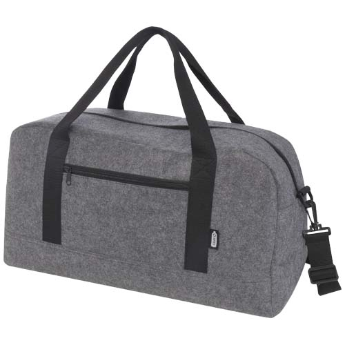 Sac de voyage recyclé GRS personnalisé de 35L Felta Gris moyen